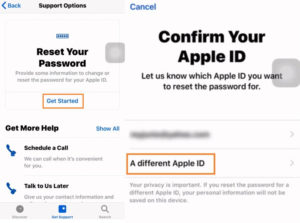 Sélectionnez-Démarrez-et-puis-Cliquez-sur-un-autre-ID Apple