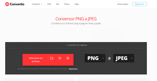 Convertir pour convertir des fichiers PNG vers d'autres formats