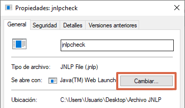 Le correctif ne peut pas ouvrir le fichier JNLP étape 3