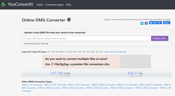 Comment convertir des fichiers DMG avec YouConvertlt