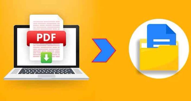 télécharger un PDF sur Google Docs