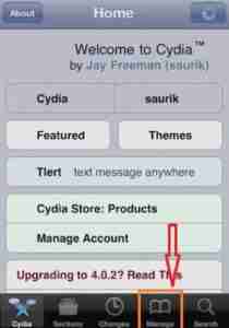 Ouvrir-Cydia-Store-Tap-on-Manage-Icon
