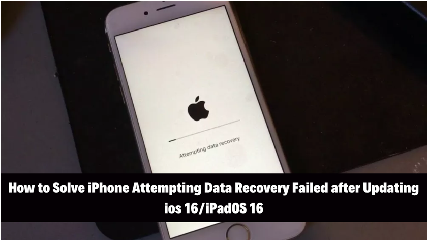 Comment résoudre l'échec de la tentative de récupération de données sur iPhone après la mise à jour d'iOS 16
